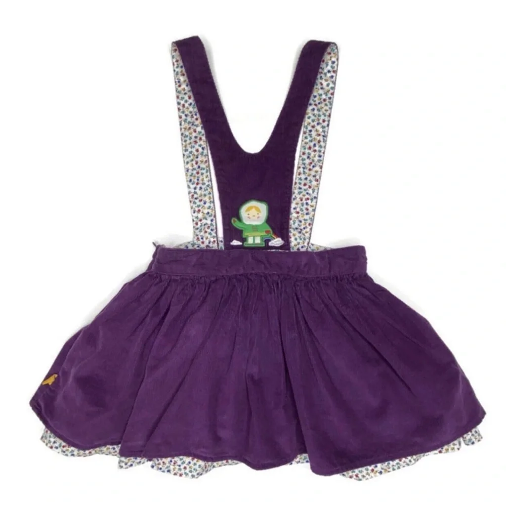 Little Bird Cord Suspender Skirt‎
